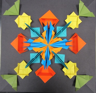 Origami Radial Symmetry - Art with Mrs. Peroddy