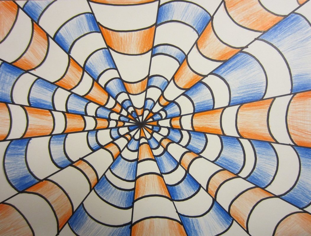 1 point perspective OP ART - Art with Mrs. Peroddy